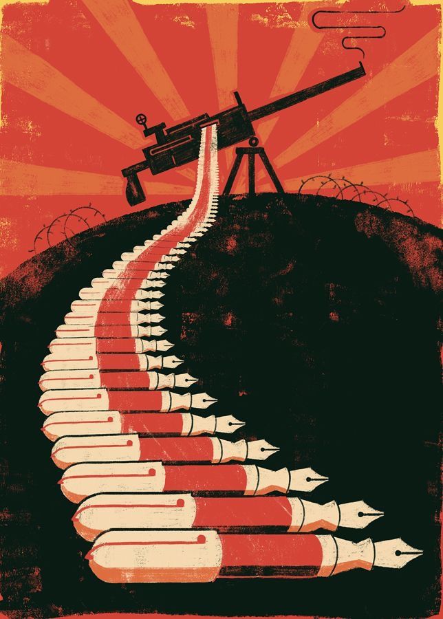 The pen and the gun